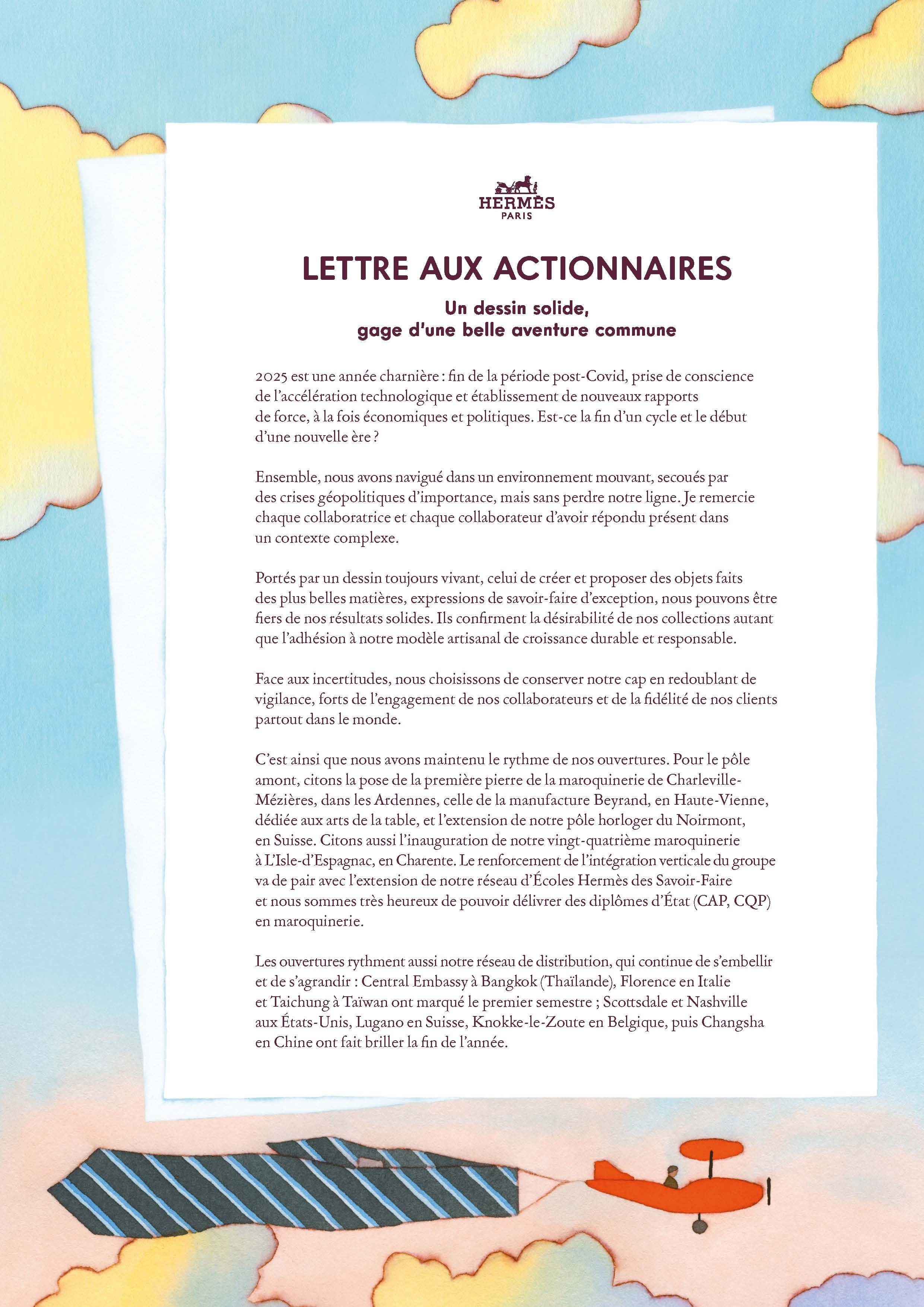 Lettre aux actionnaires - Mars 2026